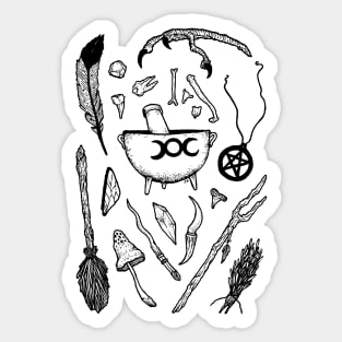 A Witch's Kit Sticker